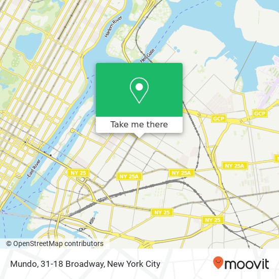Mundo, 31-18 Broadway map