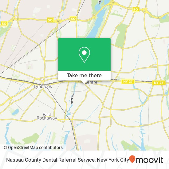 Mapa de Nassau County Dental Referral Service, 36 Lincoln Ave