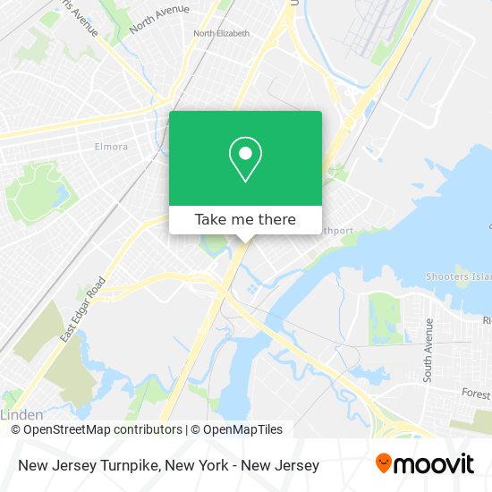 New Jersey Turnpike map