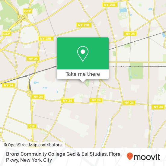 Bronx Community College Ged & Esl Studies, Floral Pkwy map