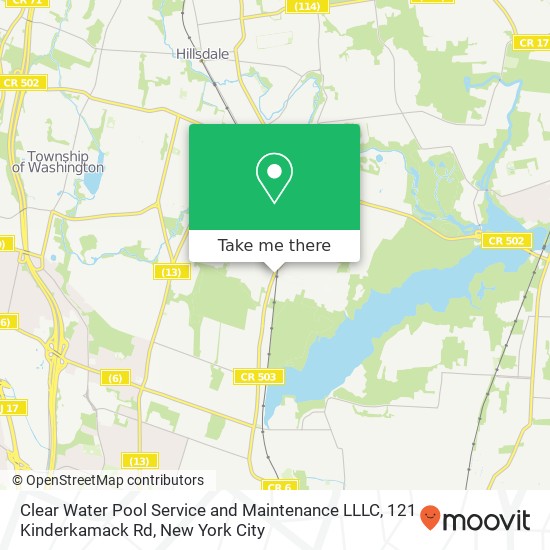 Clear Water Pool Service and Maintenance LLLC, 121 Kinderkamack Rd map