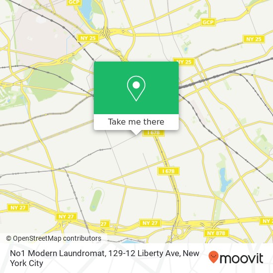Mapa de No1 Modern Laundromat, 129-12 Liberty Ave