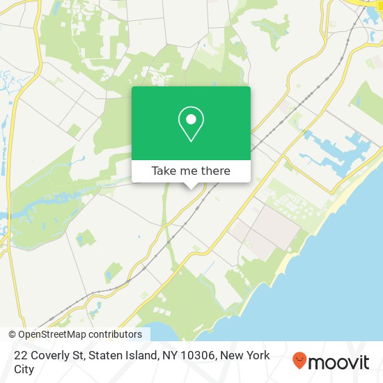 Mapa de 22 Coverly St, Staten Island, NY 10306