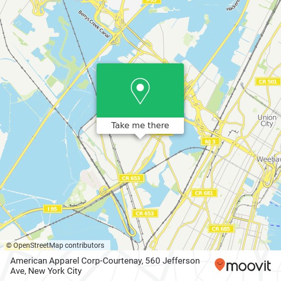 American Apparel Corp-Courtenay, 560 Jefferson Ave map
