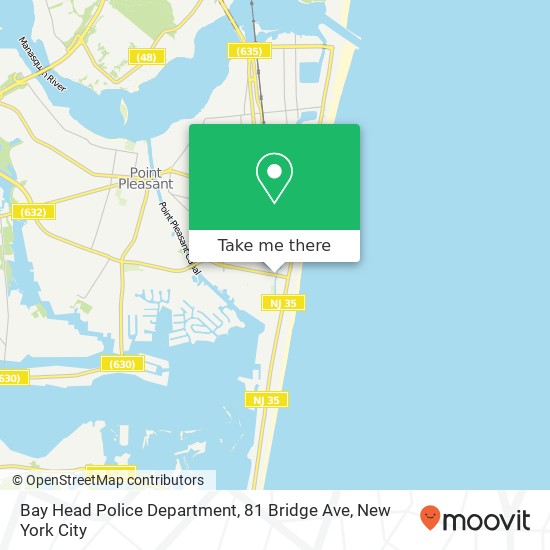 Bay Head Police Department, 81 Bridge Ave map