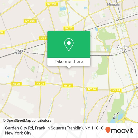 Garden City Rd, Franklin Square (Franklin), NY 11010 map