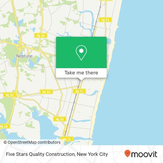 Five Stars Quality Construction map