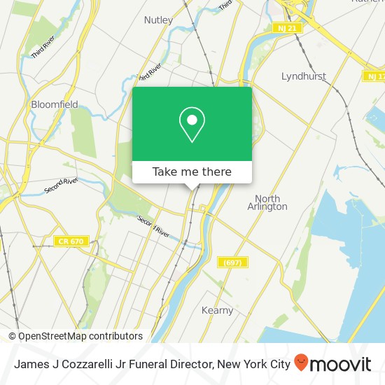 James J Cozzarelli Jr Funeral Director, 276 Washington Ave map