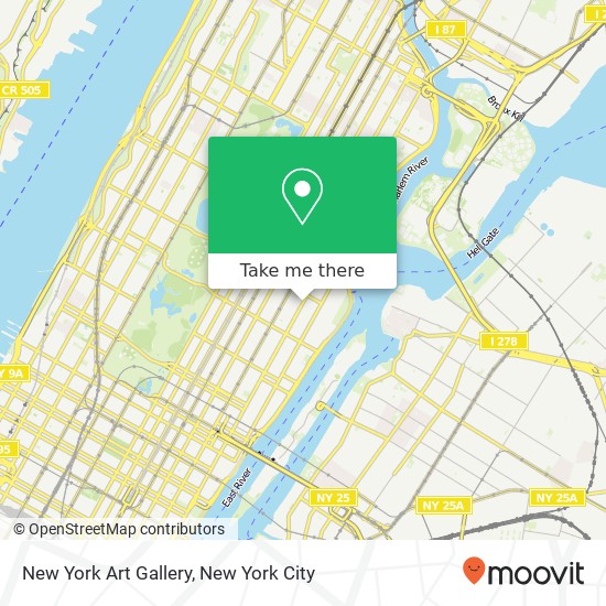 New York Art Gallery map