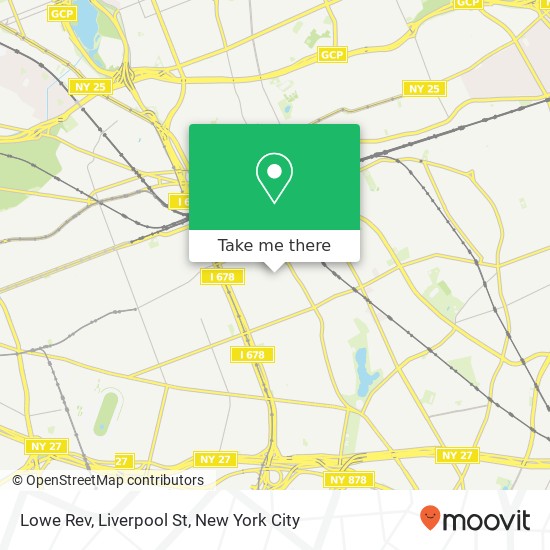 Mapa de Lowe Rev, Liverpool St