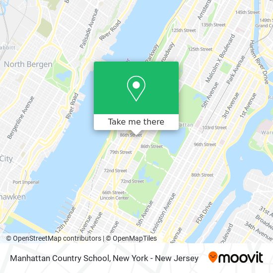 Mapa de Manhattan Country School