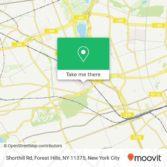 Shorthill Rd, Forest Hills, NY 11375 map