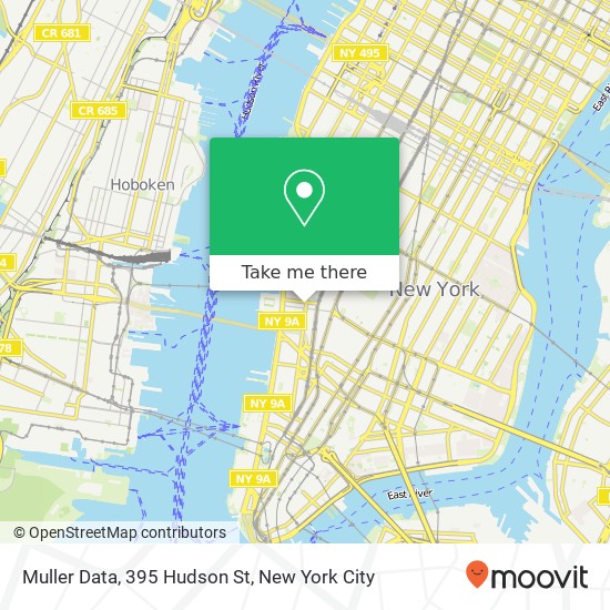 Mapa de Muller Data, 395 Hudson St