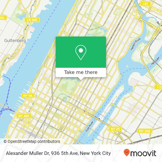 Mapa de Alexander Muller Dr, 936 5th Ave