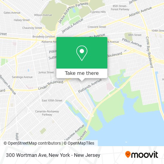 Mapa de 300 Wortman Ave