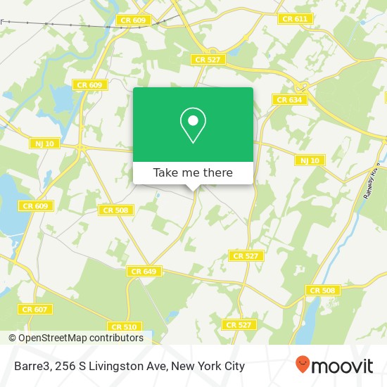 Barre3, 256 S Livingston Ave map