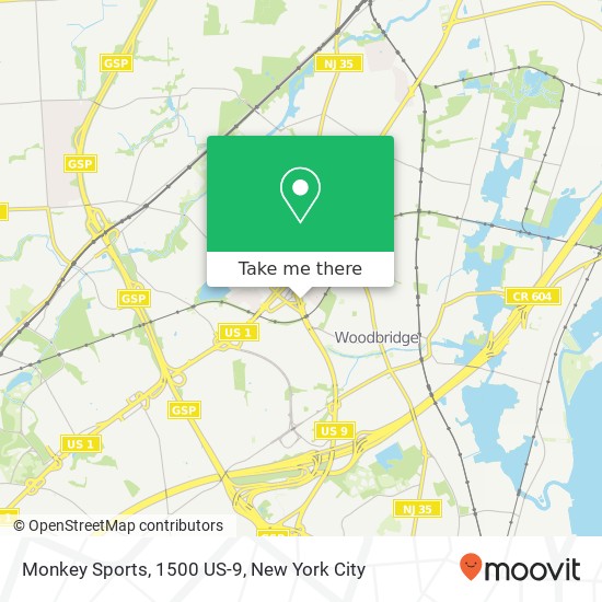 Monkey Sports, 1500 US-9 map
