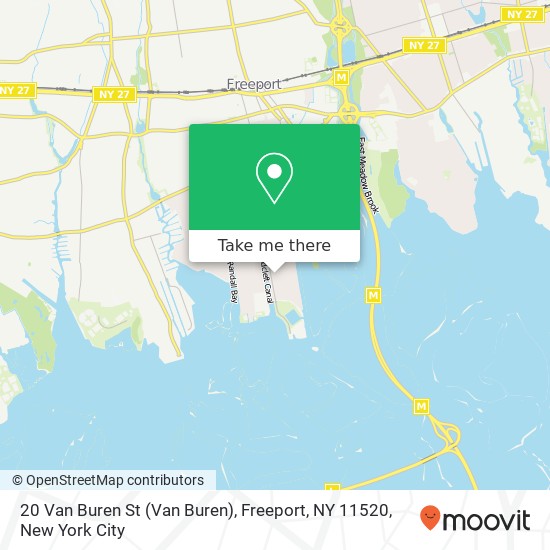 Mapa de 20 Van Buren St (Van Buren), Freeport, NY 11520