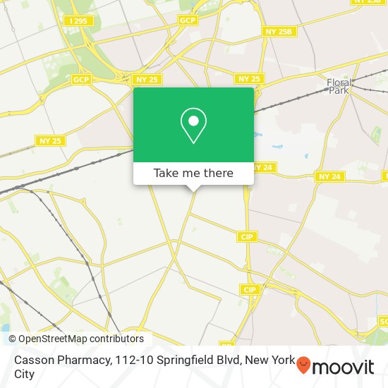 Mapa de Casson Pharmacy, 112-10 Springfield Blvd