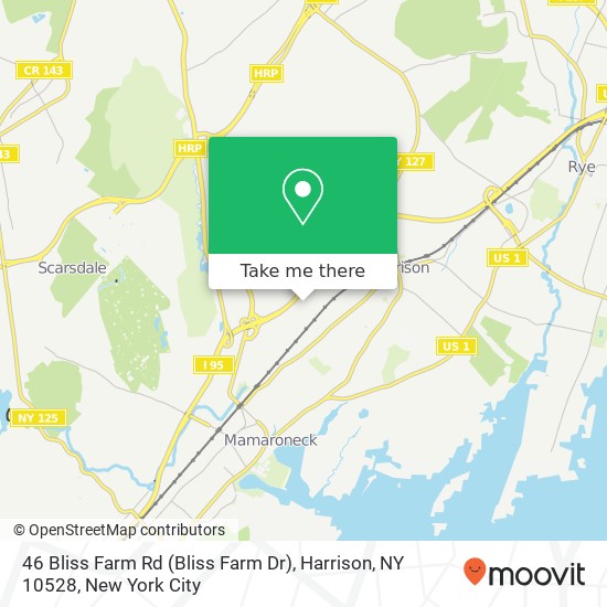 46 Bliss Farm Rd (Bliss Farm Dr), Harrison, NY 10528 map
