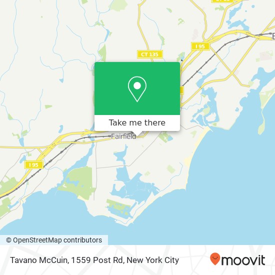 Tavano McCuin, 1559 Post Rd map