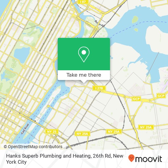 Hanks Superb Plumbing and Heating, 26th Rd map