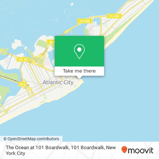 Mapa de The Ocean at 101 Boardwalk, 101 Boardwalk