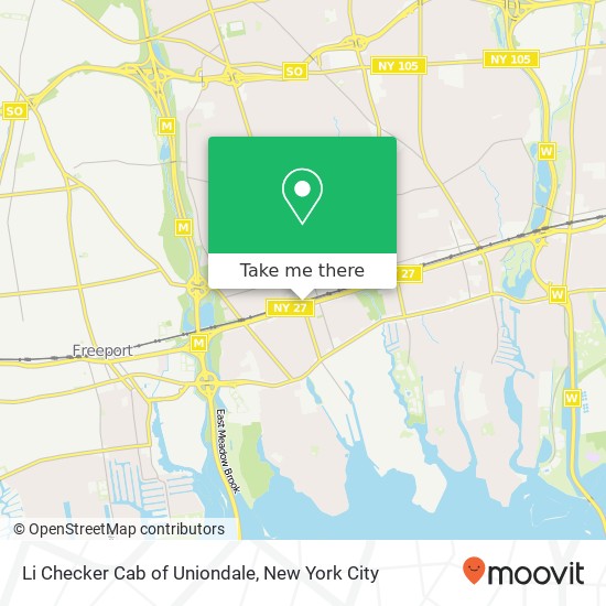 Li Checker Cab of Uniondale map