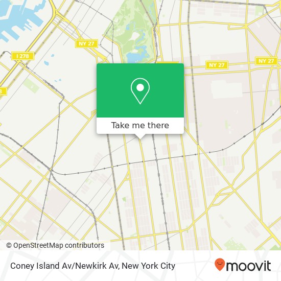 Mapa de Coney Island Av/Newkirk Av