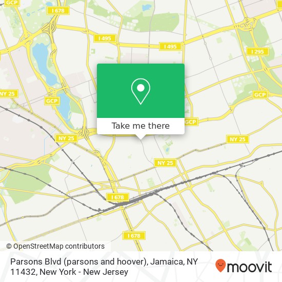 Mapa de Parsons Blvd (parsons and hoover), Jamaica, NY 11432
