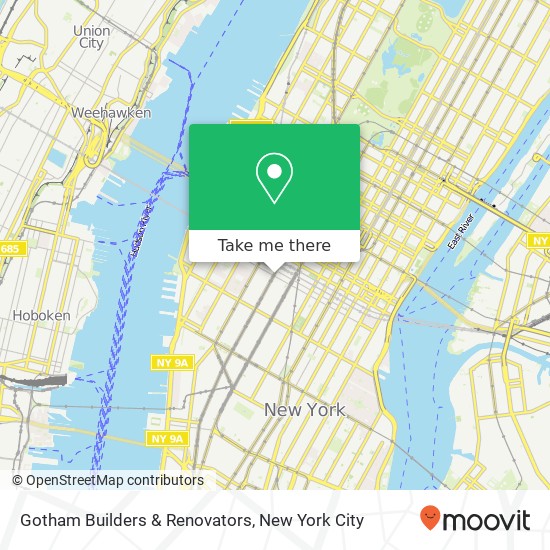 Gotham Builders & Renovators map