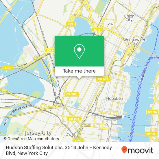 Hudson Staffing Solutions, 3514 John F Kennedy Blvd map
