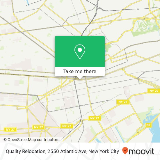 Mapa de Quality Relocation, 2550 Atlantic Ave