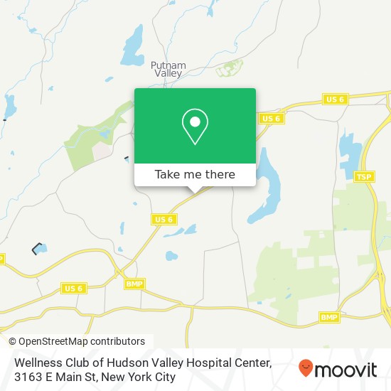 Wellness Club of Hudson Valley Hospital Center, 3163 E Main St map