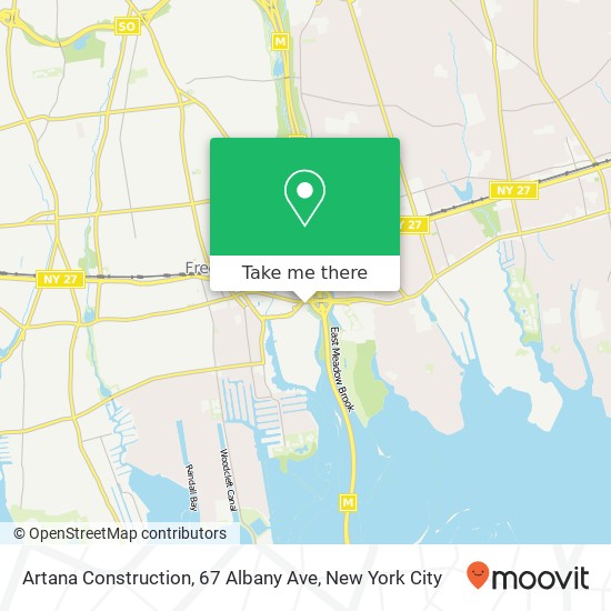 Mapa de Artana Construction, 67 Albany Ave