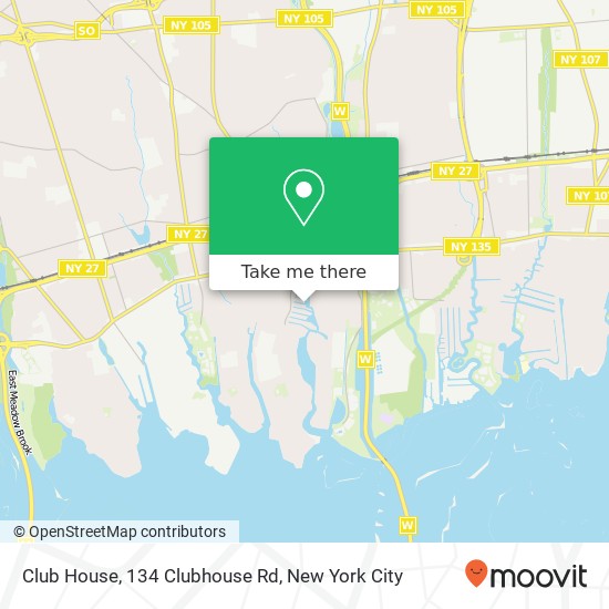 Mapa de Club House, 134 Clubhouse Rd