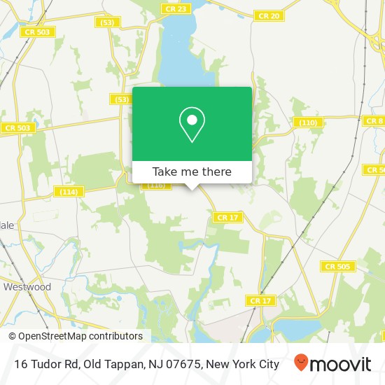 Mapa de 16 Tudor Rd, Old Tappan, NJ 07675