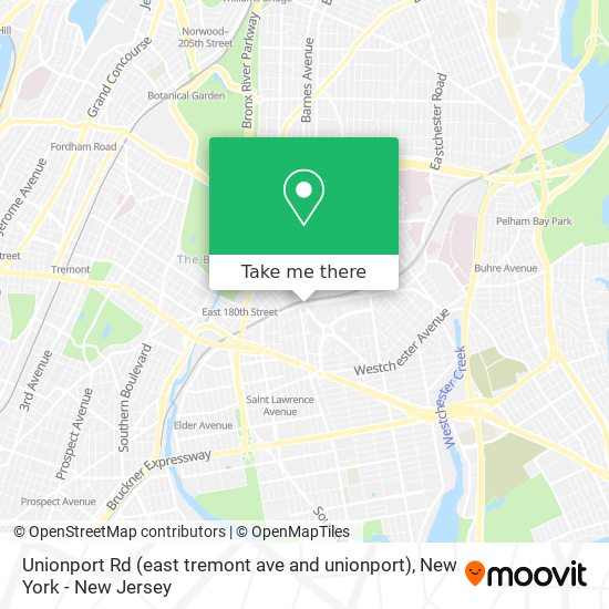Unionport Rd (east tremont ave and unionport) map