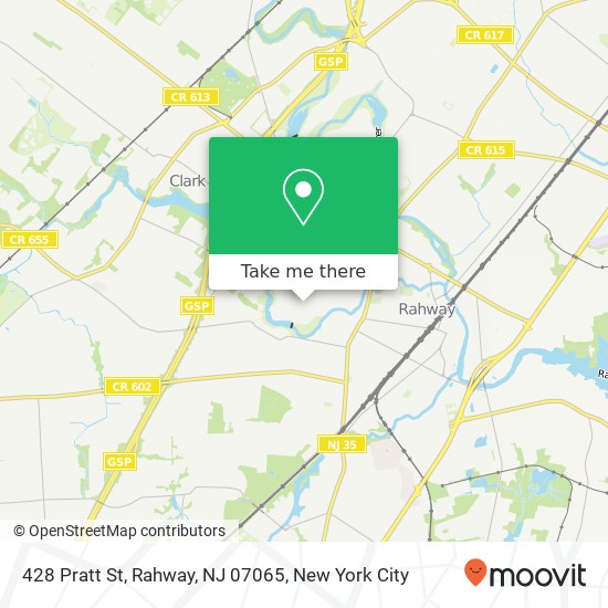 Mapa de 428 Pratt St, Rahway, NJ 07065