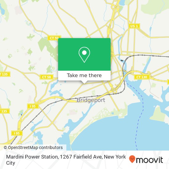 Mapa de Mardini Power Station, 1267 Fairfield Ave