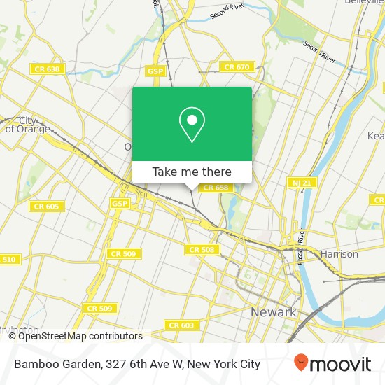 Mapa de Bamboo Garden, 327 6th Ave W