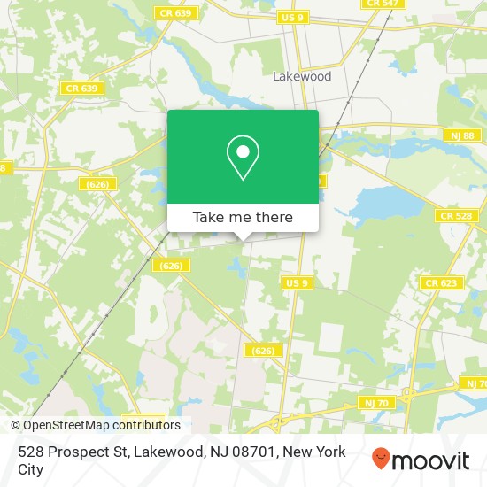 528 Prospect St, Lakewood, NJ 08701 map