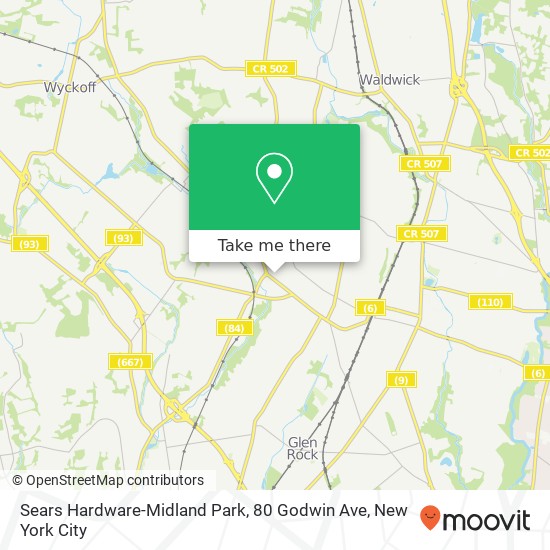 Sears Hardware-Midland Park, 80 Godwin Ave map