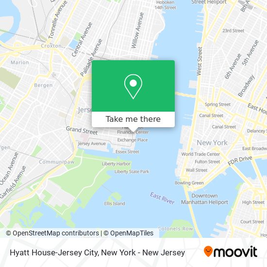 Hyatt House-Jersey City map