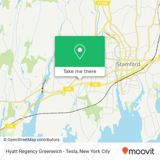 Mapa de Hyatt Regency Greenwich - Tesla