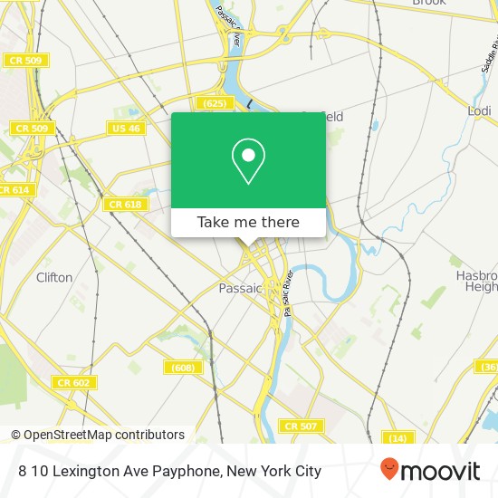 Mapa de 8 10 Lexington Ave Payphone