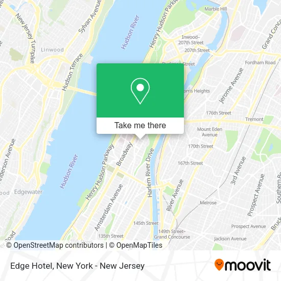 Edge Hotel map
