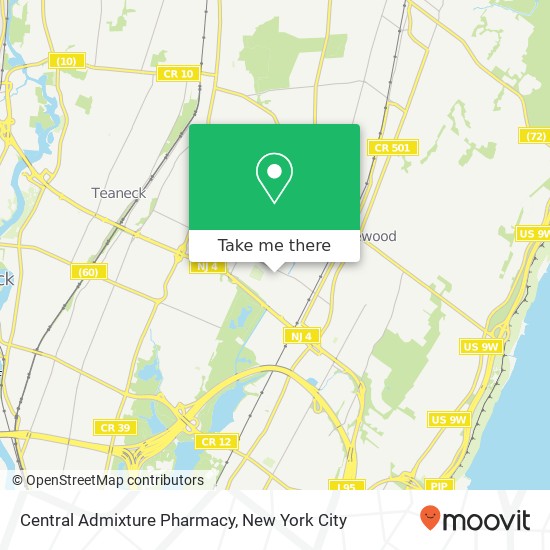 Mapa de Central Admixture Pharmacy