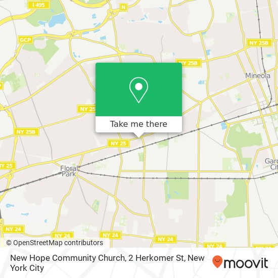 Mapa de New Hope Community Church, 2 Herkomer St