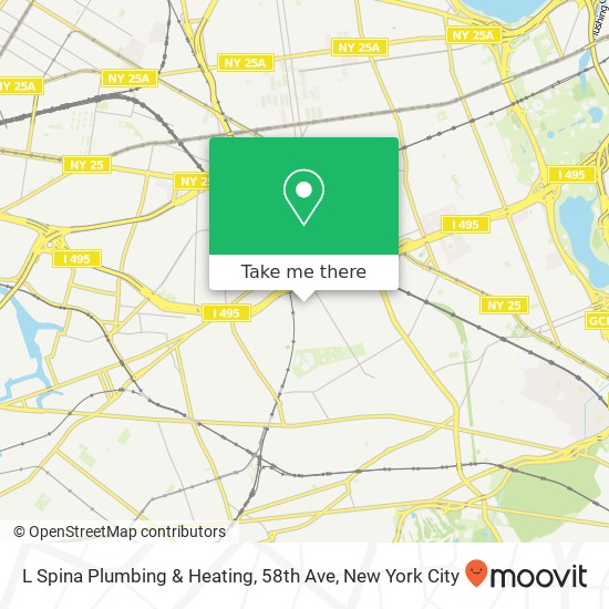 Mapa de L Spina Plumbing & Heating, 58th Ave